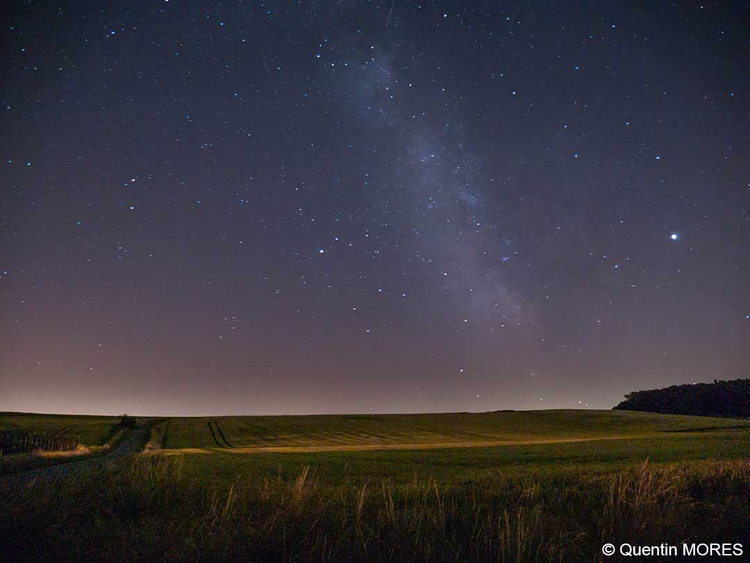 Astrophotographie dans la nature.